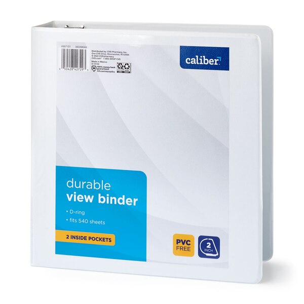 Caliber Durable View Binder