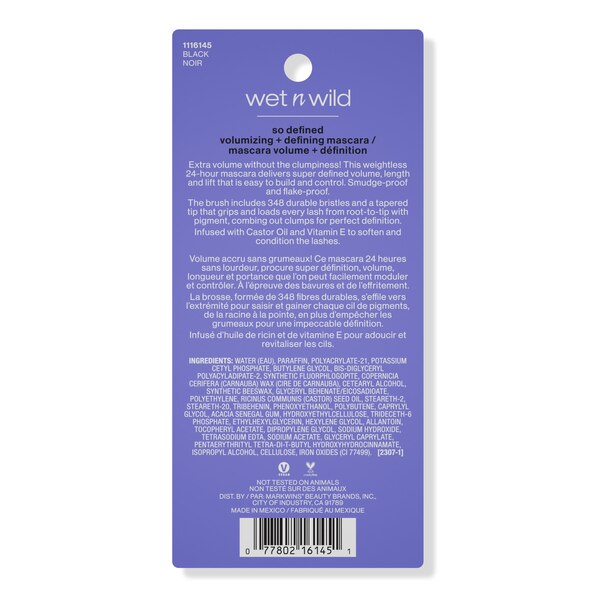 Wet n Wild MegaVolume So Defined Volumizing Mascara