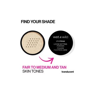 Wet n Wild Photo Focus Loose Setting Powder, Translucent, Banana