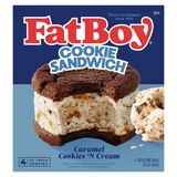 Fat Boy, Cookie N Cream Sea Salt Ice Cream Sandwich, 4 ct, 16 oz, thumbnail image