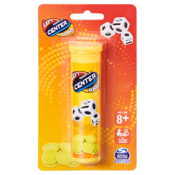 Spin Master The Game of Left Center Right Family Dice Game