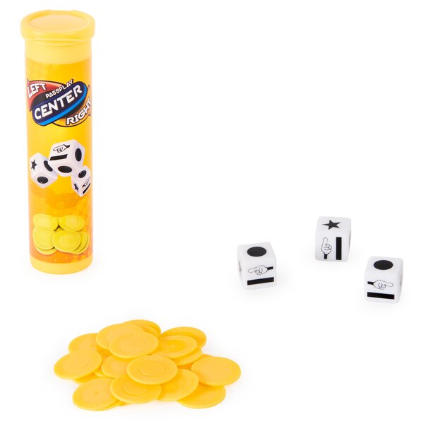 Spin Master The Game of Left Center Right Family Dice Game