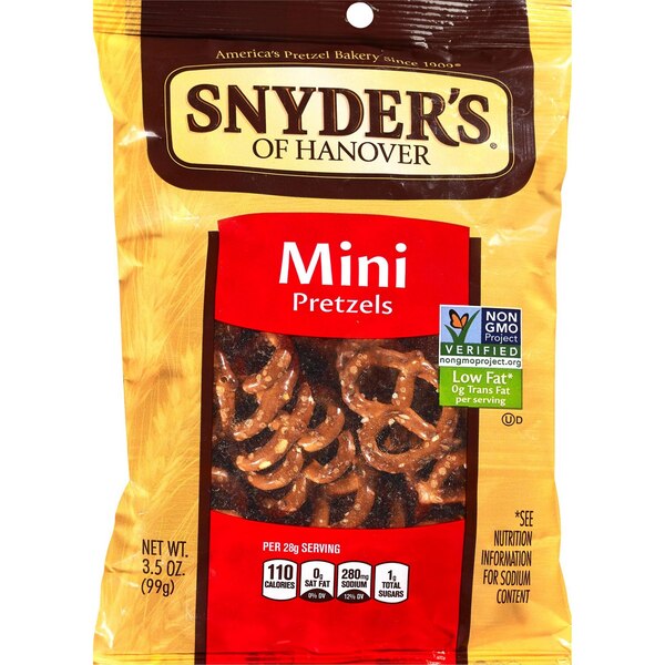 Snyder's of Hanover Thin Pretzels, 3.5 Oz