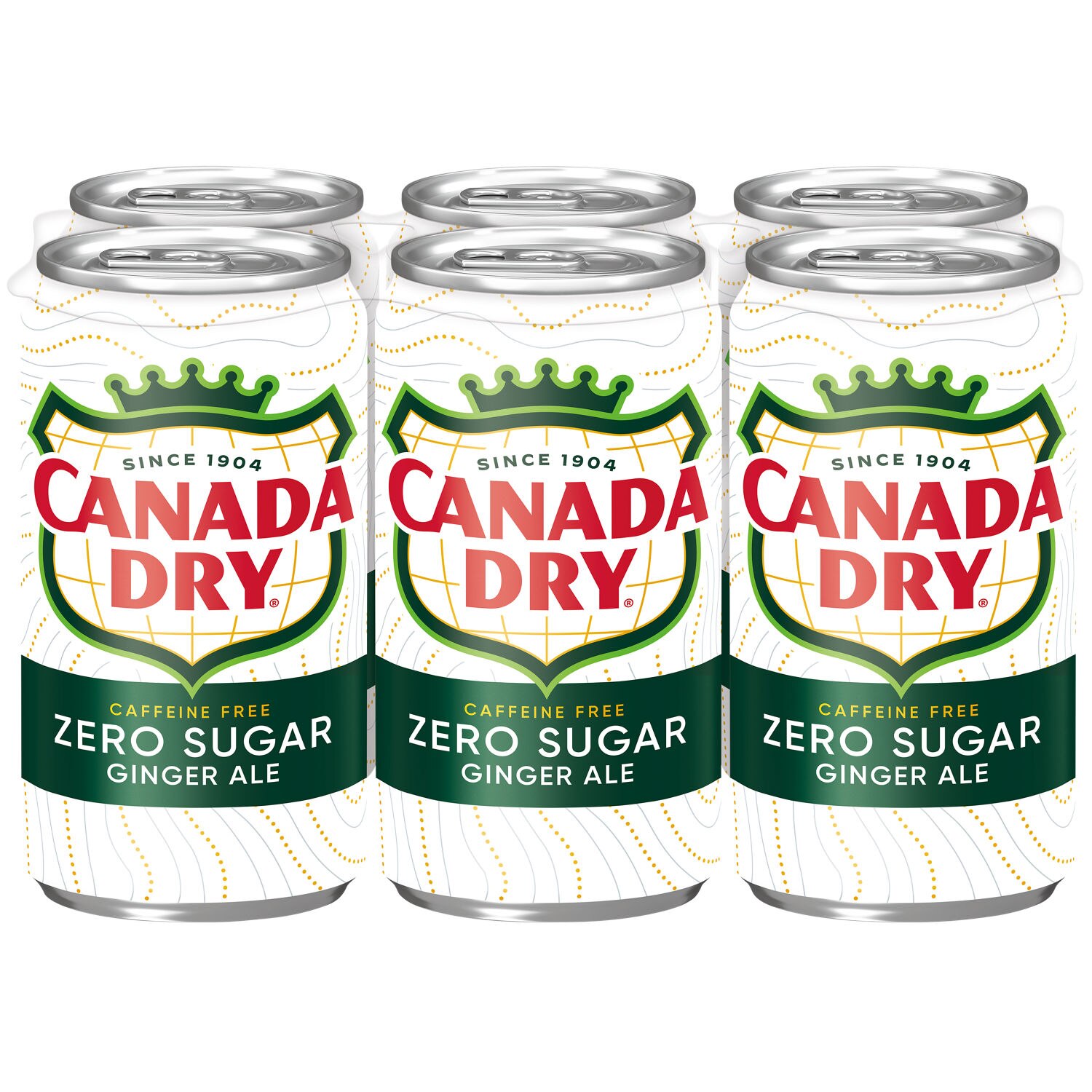 Canada Dry, Diet Ginger Ale, Slim Can, 6 ct, 7.5 oz