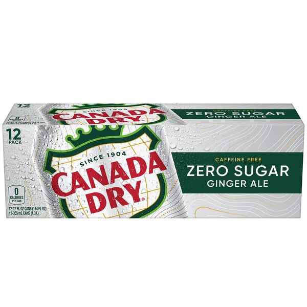 Canada Dry, Diet Ginger Ale Soda Cans, 12 ct, 12 oz