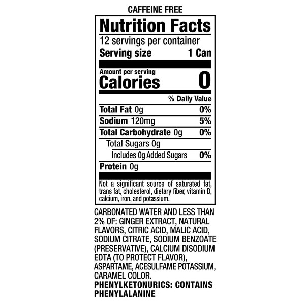 Canada Dry, Diet Ginger Ale Soda Cans, 12 ct, 12 oz