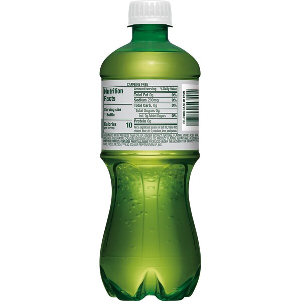 Canada Dry, Ginger Ale Zero Sugar, 20 oz