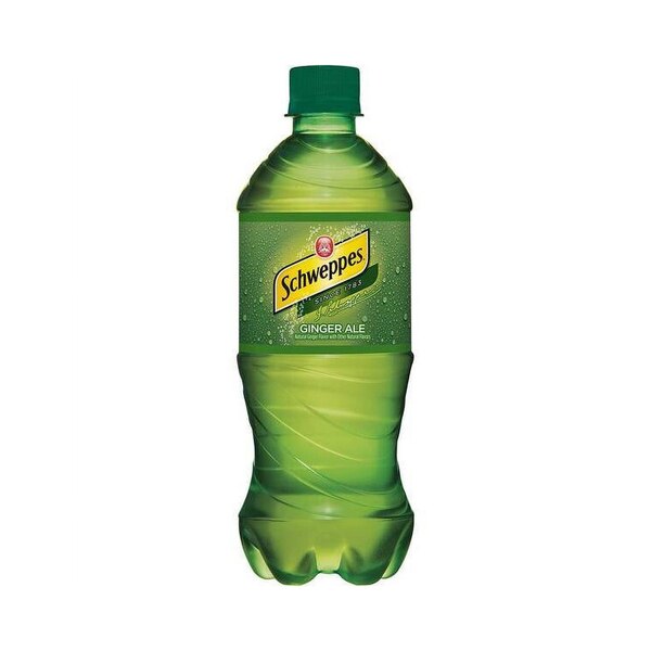 Schweppes Ginger Ale Soda, Single Bottle, 20 Oz
