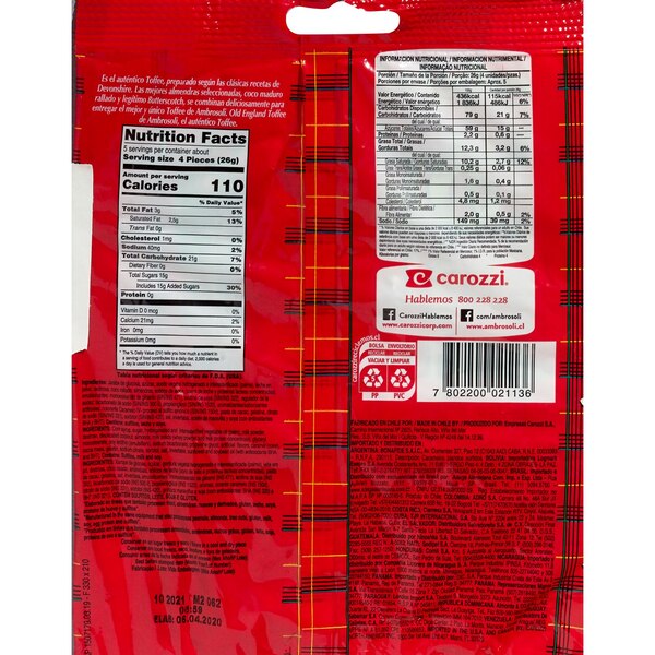 Ambrosoli Old England Toffee Candy