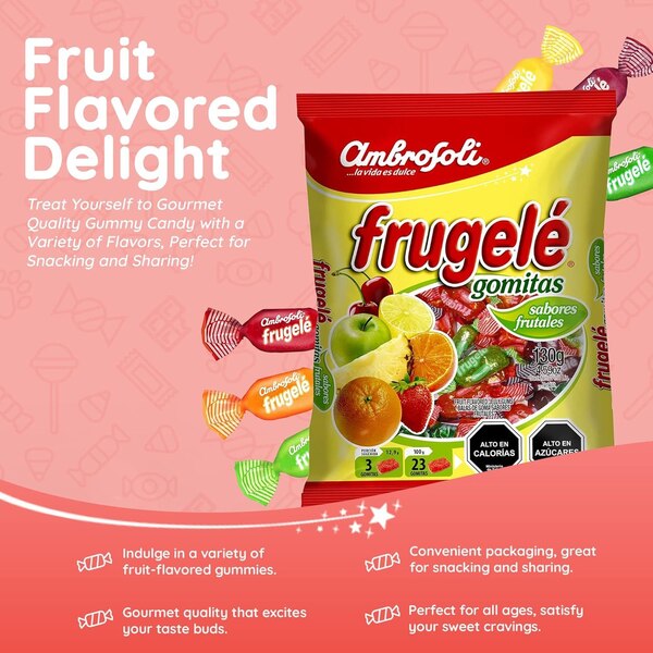 Ambrosoli Frugele Gomitas (Asstd Fruit Chew Candies)