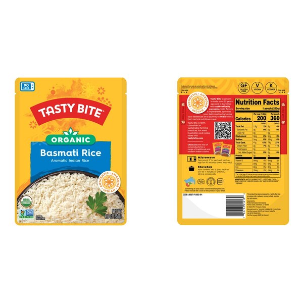 Tasty Bite Organic Basmati Rice, 8.8 oz