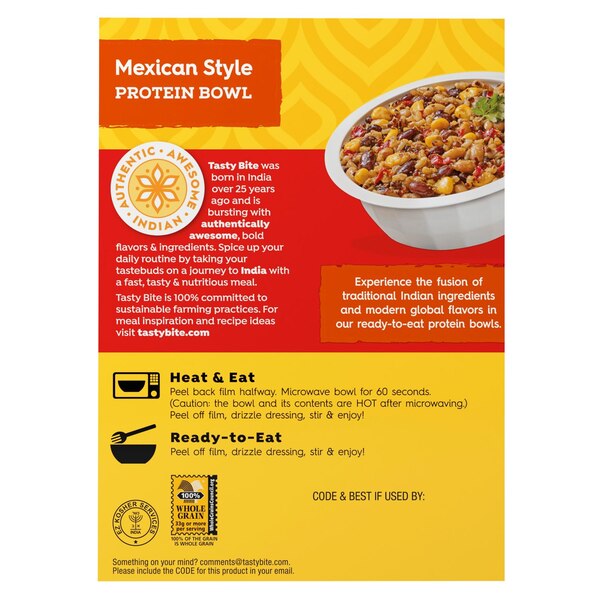 Tasty Bite, Mexican Style Protein Bowl, 8.8 oz