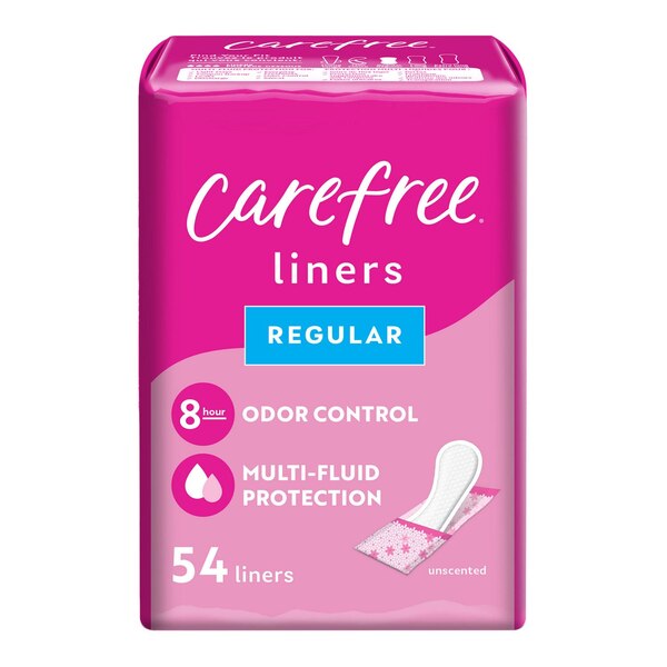 Carefree Acti-Fresh Panty Liners To Go, Unscented, Regular