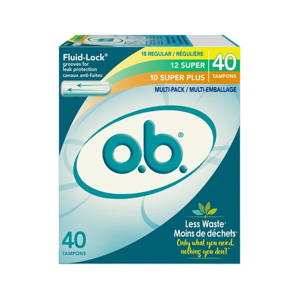 o.b. Tampons Multi-Pack, 40 CT