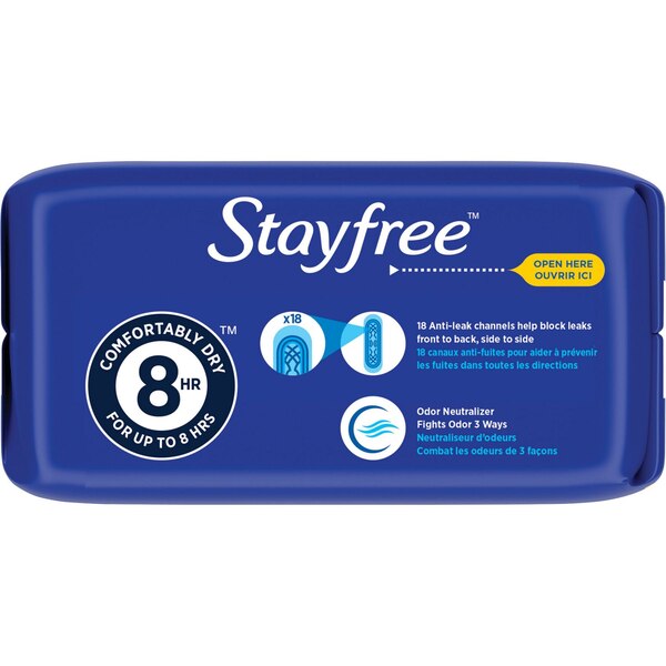 Stayfree Maxi Pads without Wings, Regular, 24 CT