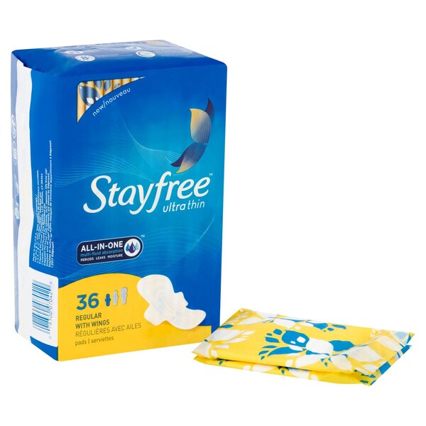 Stayfree Ultra Thin Pads with Wings Regular Absorbency
