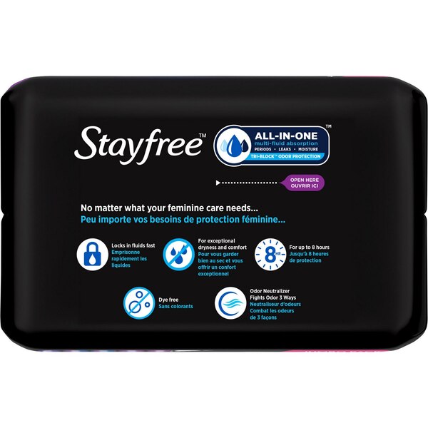 Stayfree Ultra Thin Overnight Pads With Wings, 40 CT