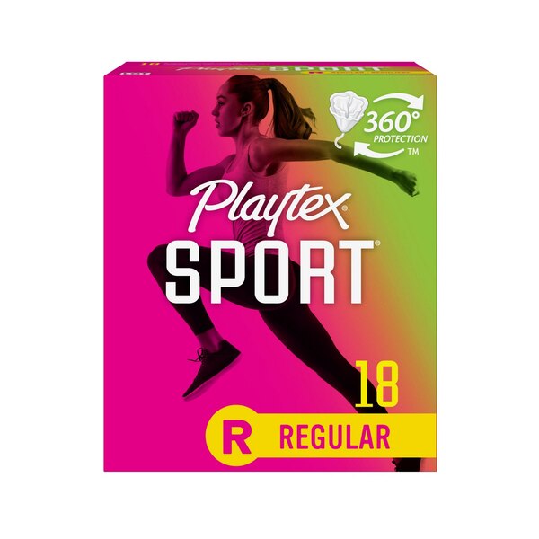 Playtex Sport Tampons, Unscented, Regular Absorbency