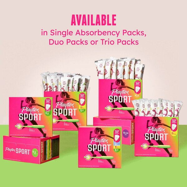 Playtex Sport Tampons, Unscented, Regular Absorbency