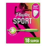 Playtex Sport Tampons, Unscented, Super Absorbency, thumbnail image