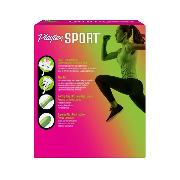 Playtex Sport - Tampones, sin perfume, Super Absorbency