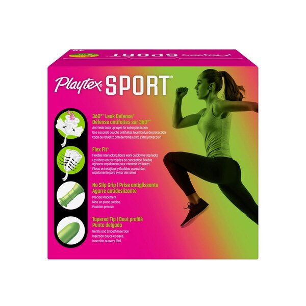 Playtex Sport Tampons Multi-Pack, Unscented, Regular and Super Absorbency