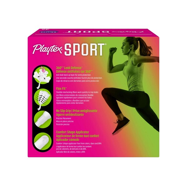 Playtex Sport Tampons, Unscented, Ultra Absorbency, 36 CT