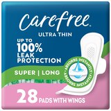 Carefree Ultra Thin Super/Long With Wings, 28 CT, thumbnail image