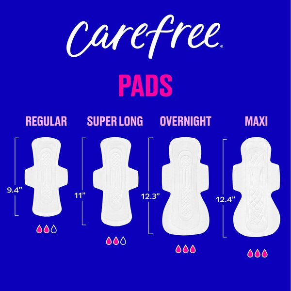 Carefree Ultra Thin Super/Long With Wings, 28 CT