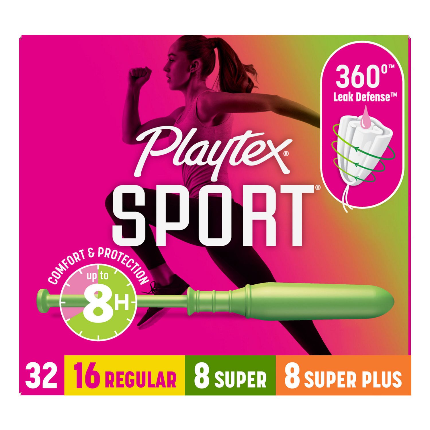 Playetx Sport Multipack Regular/Super/Super Plus, 32 CT