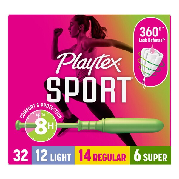Playtex Sport Multipack Light/Regular/Super, 32 CT