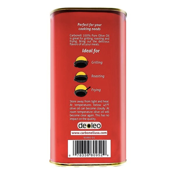 Carbonell 100% Pure Olive Oil, 25.04 OZ Tin