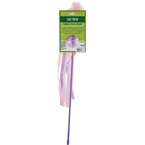 Multipet Lattice Ball Wand Cat Toy, 1 ct