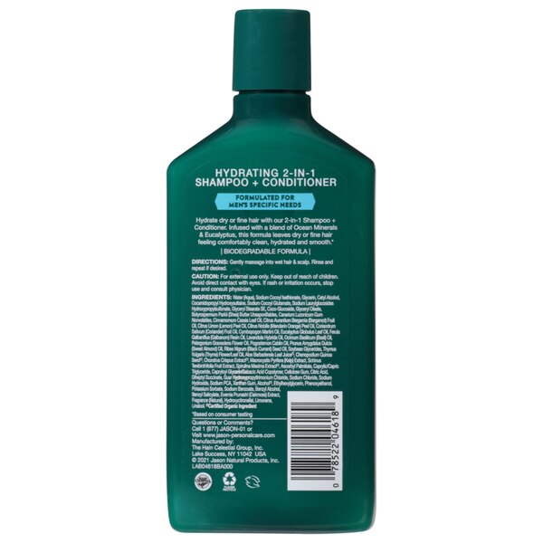 Jason Men's Hydrating 2-in-1 Shampoo & Conditioner