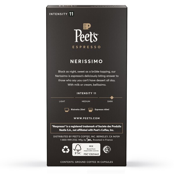 Peet's Espresso Dark Roast Capsules, 10 CT