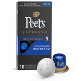Peet's Espresso Ristretto Decaffeinato Medium Roast Capsules, 10 CT, thumbnail image