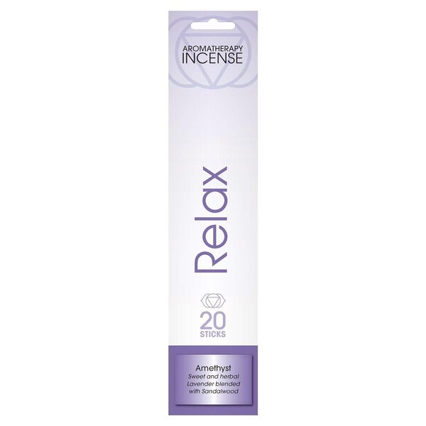 Gonesh Sticks Relax Aromatherapy Incense, Amethyst, 20 CT