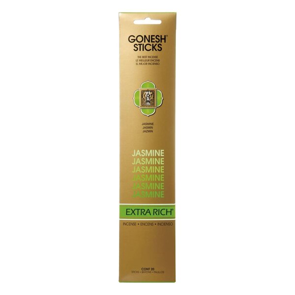 Gonesh Extra Rich Jasmine Incense Sticks, 20 CT