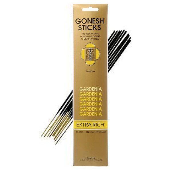 Gonesh Extra Rich Gardenia Incense Sticks, 20 CT