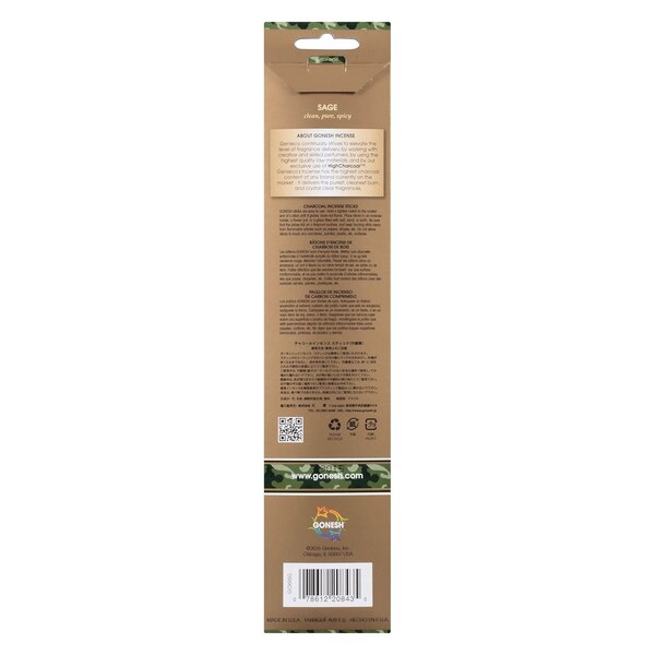 Gonesh Extra Rich Sage Incense Sticks, 20 CT