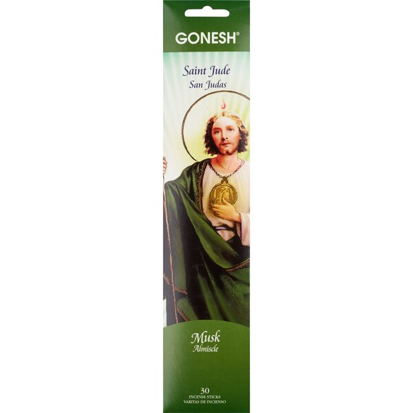 Gonesh Saint Jude Musk Incense Sticks, 30 CT