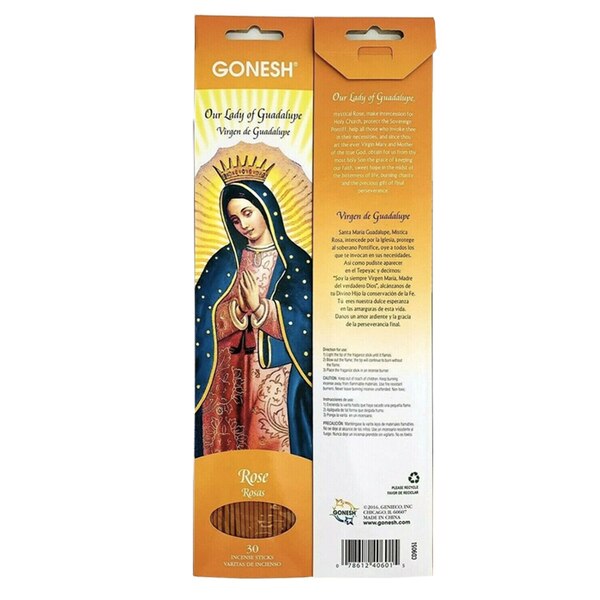 Gonesh Patron Saints Incense Sticks, Rose, 30 CT