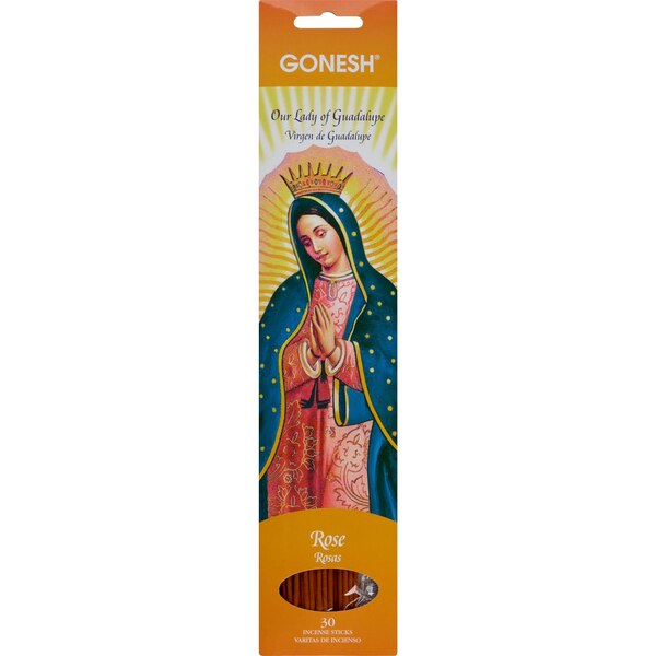 Gonesh Patron Saints Incense Sticks, Rose, 30 CT