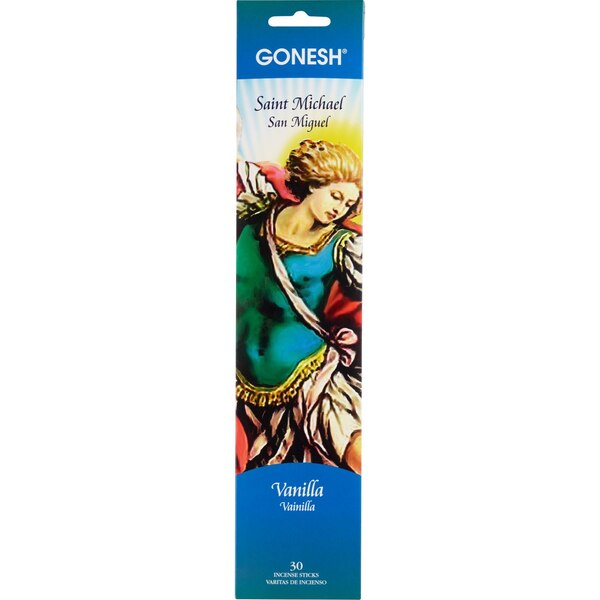 Gonesh Patron Saint Collection Incense Sticks, Saint Michael, Vanilla, 30 CT