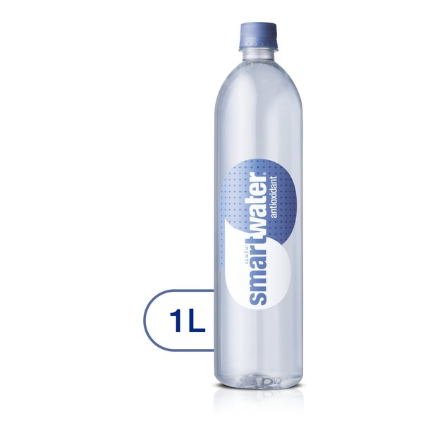 Smartwater Antioxidant Water, Premium Vapor Distilled Enhanced Water Bottles, 33.8 OZ