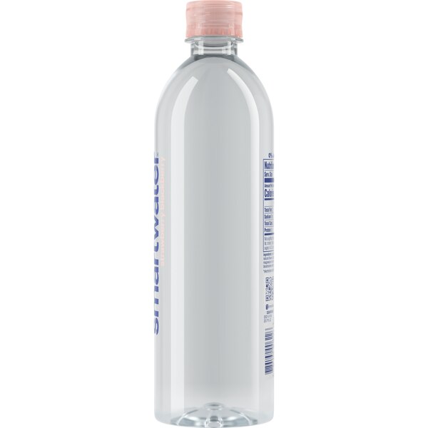 Smartwater Strawberry Blackberry, Vapor Distilled Premium Bottled Water, 23.7 OZ