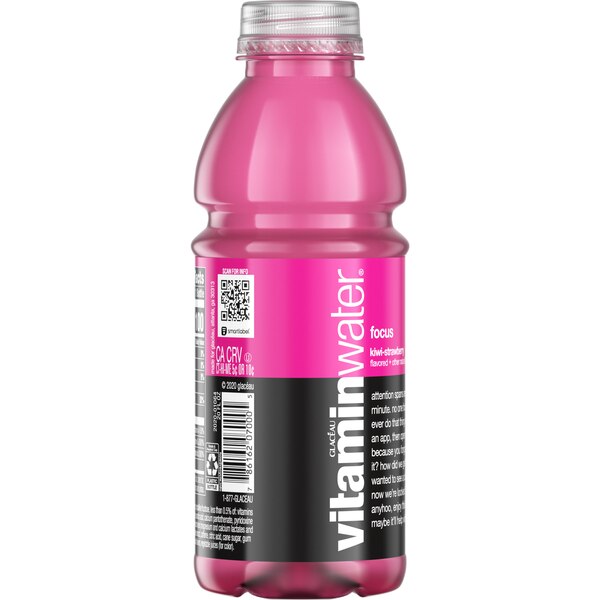 Vitaminwater Focus Electrolyte Enhanced Water W/ Vitamins, Kiwi-Strawberry Drink, 20 OZ