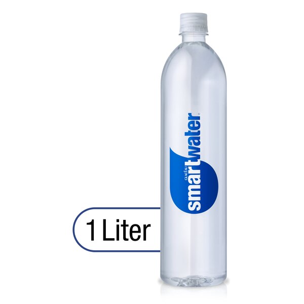 Smartwater, Vapor Distilled Premium Water Bottle, 1 L