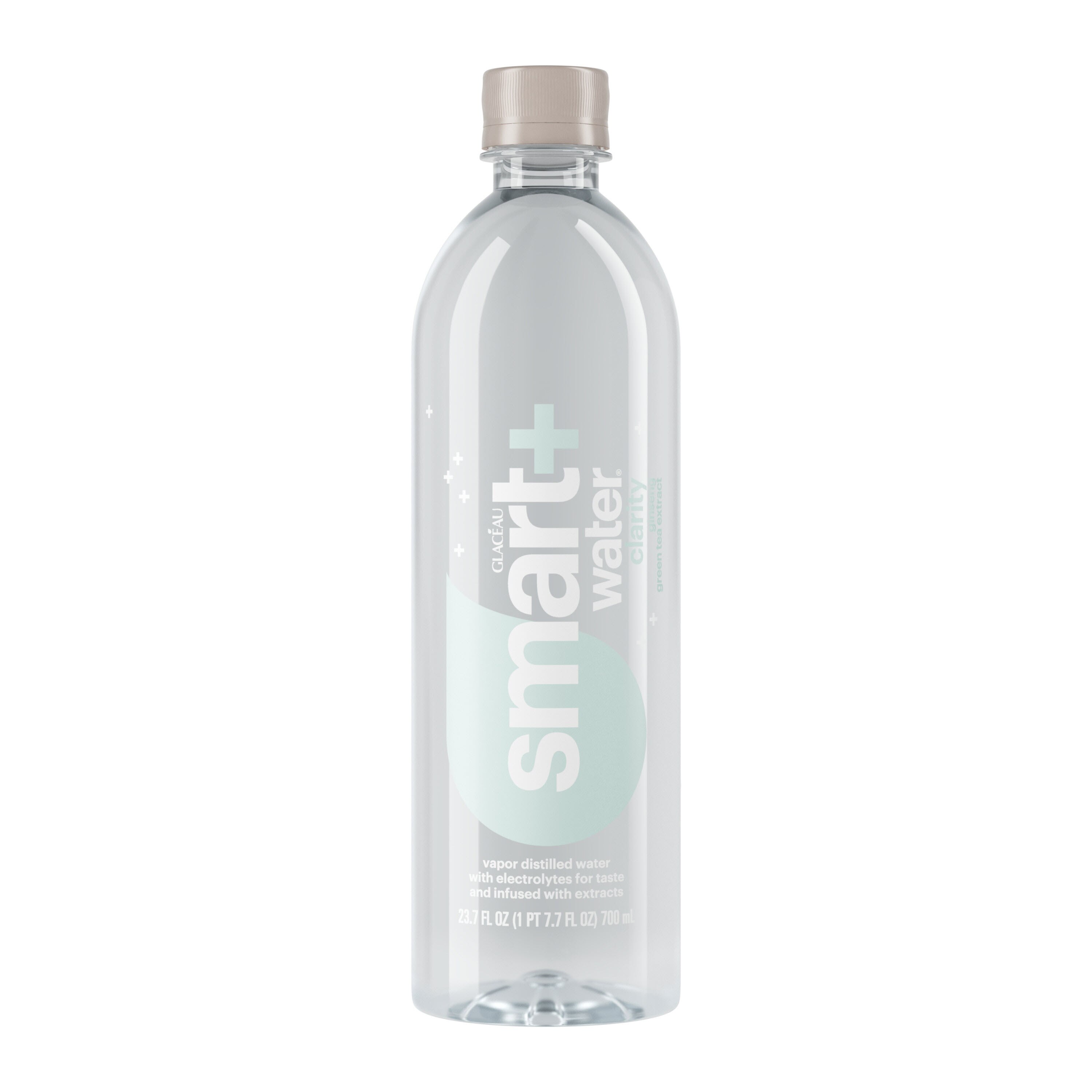 Smartwater+ Clarity, Ginseng Green Tea Bottle, 23.7 OZ