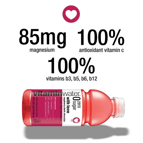 Glaceau Water Zero Sugar With Love-KO Bottle, 20 fl oz